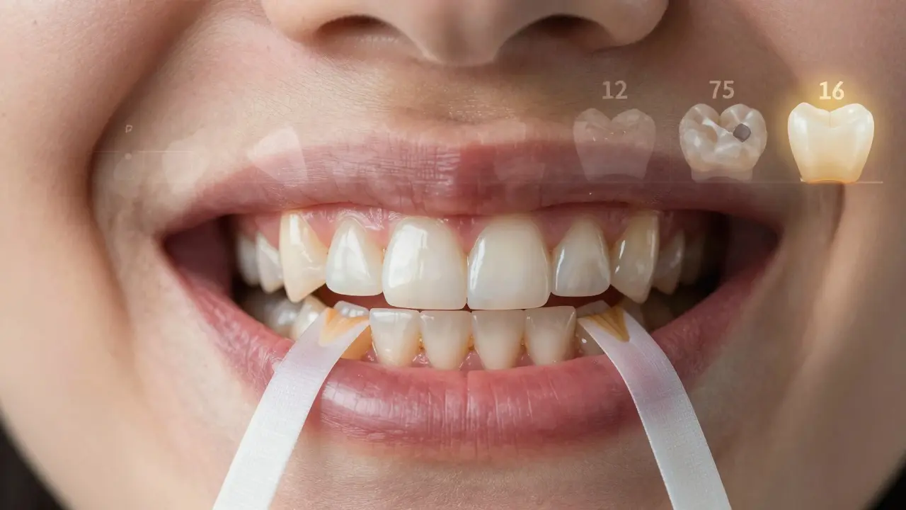 Smiling patient with natural-looking ceramic inlays on back teeth, symbolizing long-term durability.